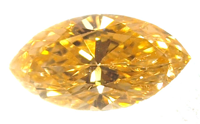 天然(ナチュラル)パンプキン系オレンジ・イエローダイヤモンド画像