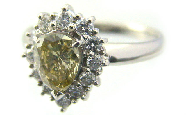 イエローダイヤモンドPt900リング