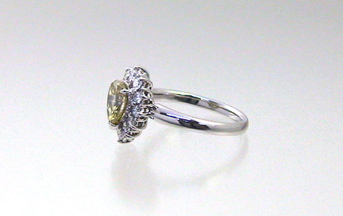 イエローダイヤモンドPt900リング