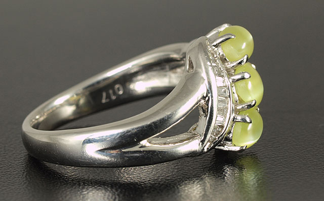 クリソベリル・キャッツアイ プラチナリング画像