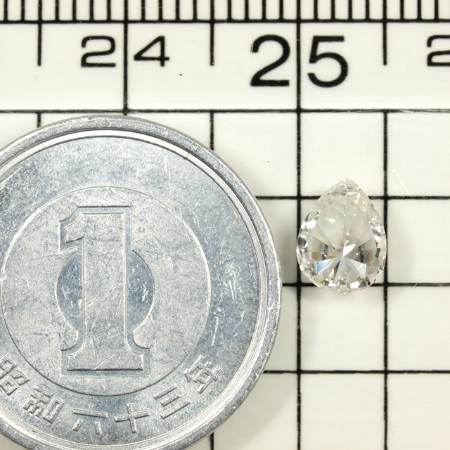 天然ダイヤモンド ルース(裸石) 0.531ct, Hカラー, SI-2, ペア
