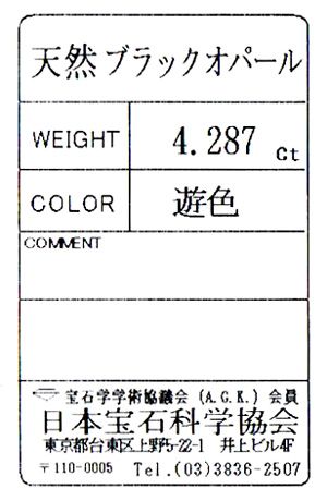 日本宝石科学協会ソーティング画像