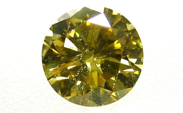 天然イエローダイヤモンド ルース(裸石) 0.520ct, Fancy Deep