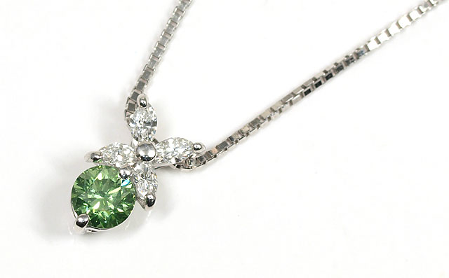 天然ダイヤモンド約0.27ct 立爪バーベル片耳用 グリーンダイヤSUS316L グリーンダイヤモンド ( トリートメント ) ルース 0.314ct