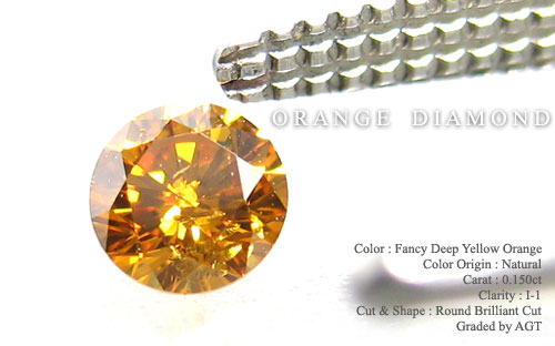 天然オレンジダイヤモンド ルース画像