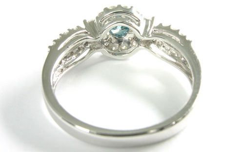 ブルーダイヤモンド (トリートメント) 0.30ct リング(指輪) K18WG