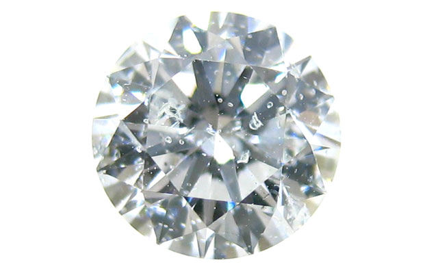 天然グリーンダイオプサイド結晶入りダイヤモンド画像
