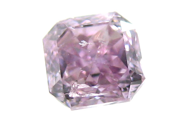 【殆どパープルダイヤ】 天然ピンクダイヤモンド ルース 0.209ct, Fancy Purple Pink, I-1, AGT ピンク