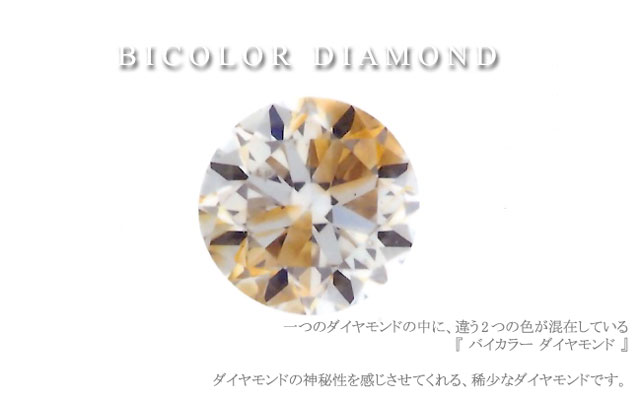 ナチュラルファンシーバイカラーダイヤモンド画像