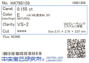 中央宝石研究所ソーティング袋画像