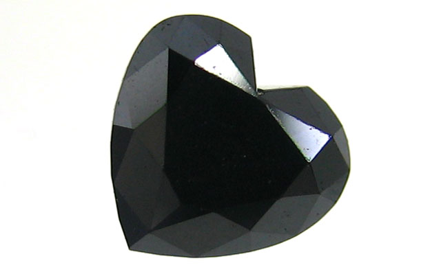 ブラックダイヤモンド(加熱処理) ハートシェイプ ルース 0.321ct 【輝きの強さがダイヤモンドです】 ピンクダイヤモンド、カラーダイヤ