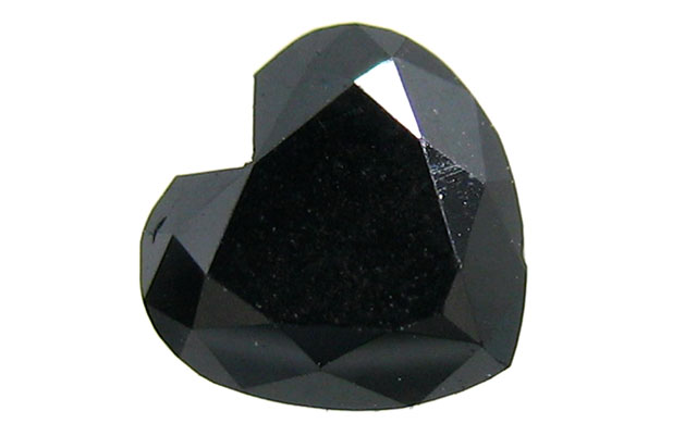 ブラックダイヤモンド(トリートメント・加熱処理) ルース 0.316ct 【ハートシェイプ】 ピンクダイヤモンド、カラーダイヤ ジュエリー専門