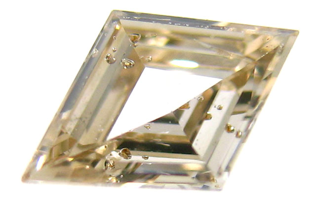 天然ガーネット結晶入りダイヤモンドルース画像