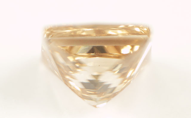 ブラウンダイヤリング*合計0.37ct*プリンセスカット