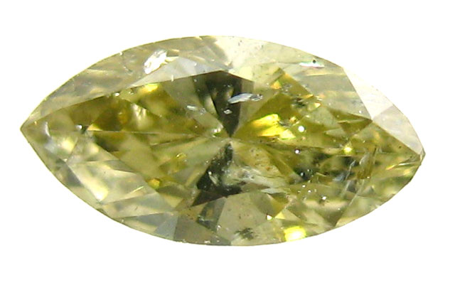 天然カメレオンダイヤモンド画像　（イエローダイヤモンド）