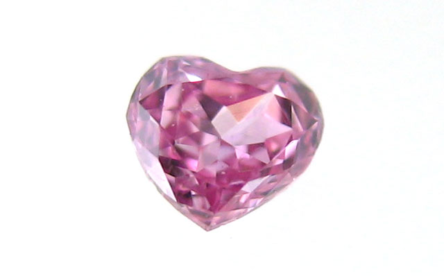 ピンクダイヤモンド ルース ハートシェイプ 0 029ct 小さな小さなピンクのハートシェイプです