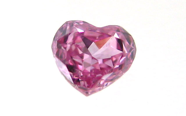 ピンクダイヤモンド ルース ハートシェイプ 0.029ct 【 小さな小さなピンクのハートシェイプです 】 ピンクダイヤモンド、カラーダイヤ