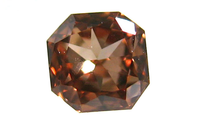 ブラウンダイヤモンド ルース 0.079ct 【 八角形のかわいらしいダイヤです 】 ピンクダイヤモンド、カラーダイヤ ジュエリー専門店