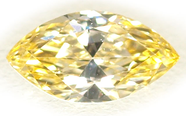 バイカラー風 】 イエローダイヤモンド ルース 0.208ct 【 バイカラー