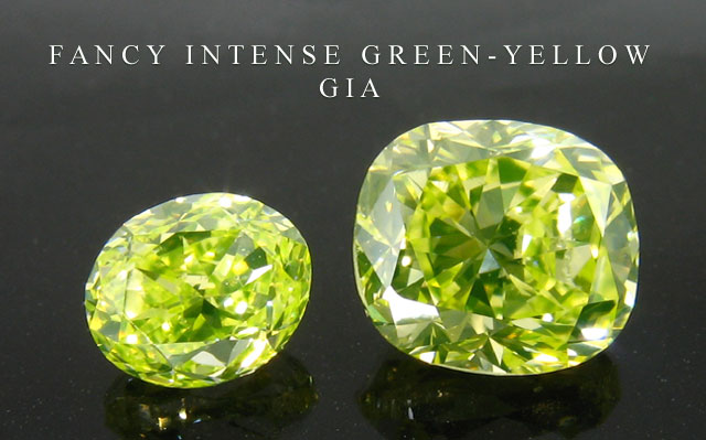 FANCY INTENSE GREEN YELLOW 0.200ct X