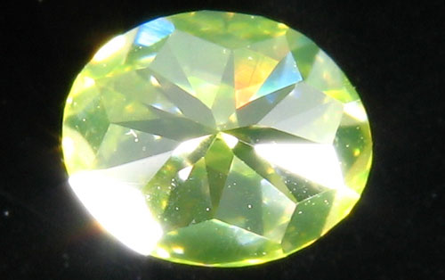 グリーンイエローダイヤモンド ルース 0.29ct 【 Fancy Intense