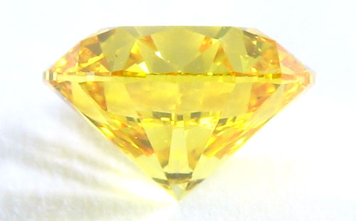 イエローダイヤモンド ルース 0.333ct, VVS-2, 【 ハート・アンド 