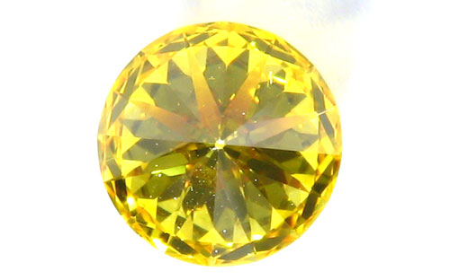 イエローダイヤモンド ルース 0.333ct, VVS-2, 【 ハート・アンド 