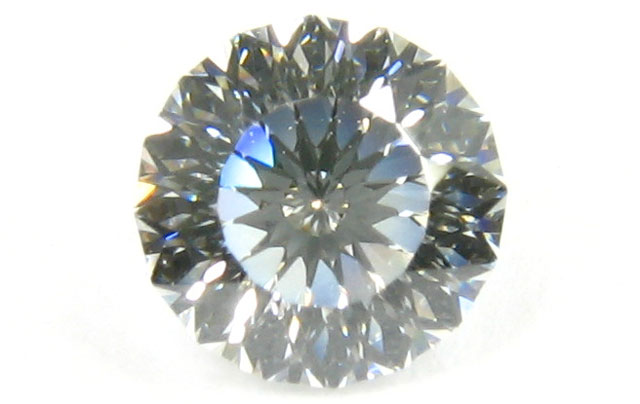 114面体カット ( 正16角形 ) 天然ダイヤモンド ルース 0.210ct, D 