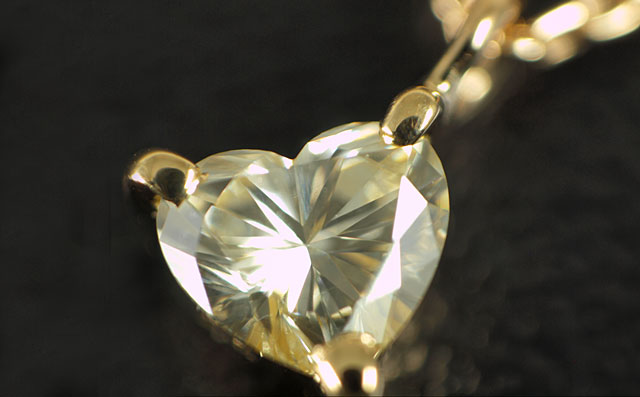 ハートシェイプダイヤモンド・ペンダントネックレス画像