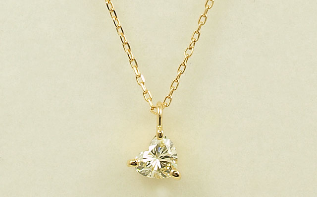 ハートシェイプダイヤモンド・ペンダントネックレス画像