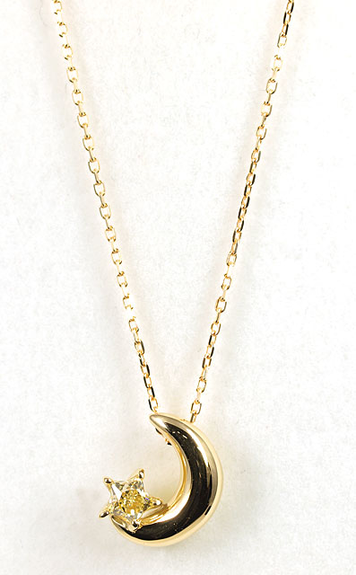 スターカット(星型)ダイヤモンド・ペンダントネックレス画像