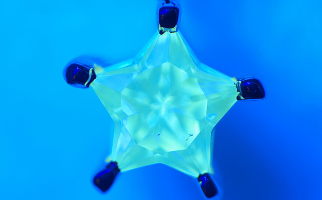 スターカット(星型)ダイヤモンド・ペンダントネックレス画像