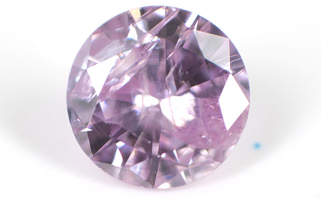 パープルダイヤモンド ルース 0.081ct, Fancy Pinkish Purple, I2, 中央宝石研究所ソーティング袋付 ピンク