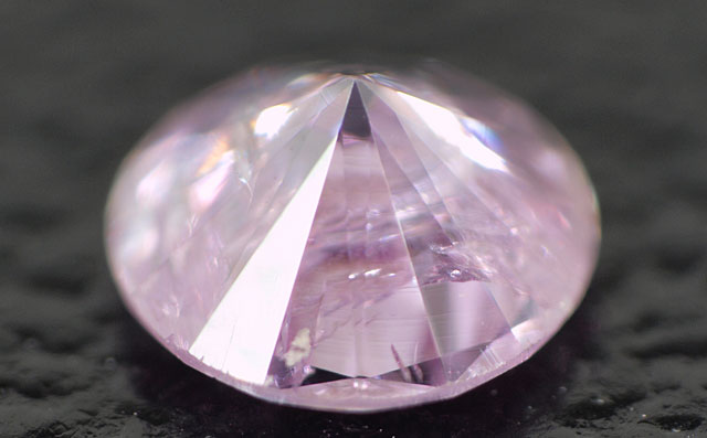 パープルダイヤモンド ルース 0.081ct, Fancy Pinkish Purple, I2, 中央宝石研究所ソーティング袋付 ピンク