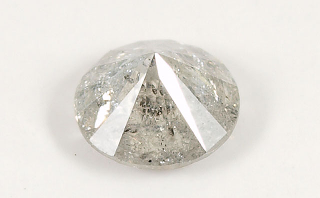 ダイヤモンド ルース 0.649ct, Kカラー, I-3, Good, 【中央宝石