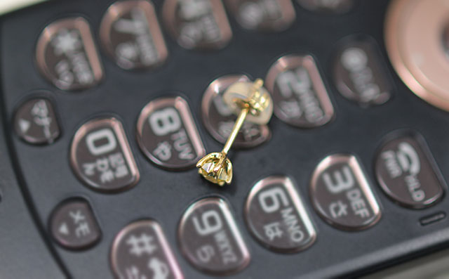 スターカット(星型)ダイヤモンド・片耳用ピアス画像