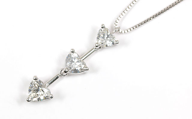ハートシェイプダイヤモンド・ペンダントネックレス画像