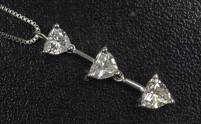 ハートシェイプダイヤモンド・ペンダントネックレス画像