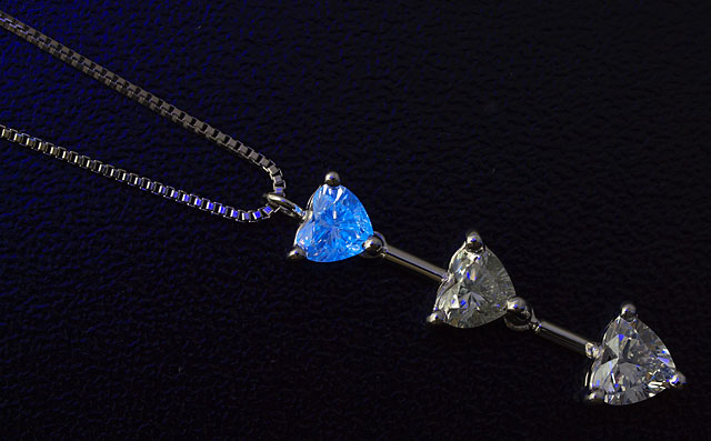 ハートシェイプダイヤモンド・ペンダントネックレス画像