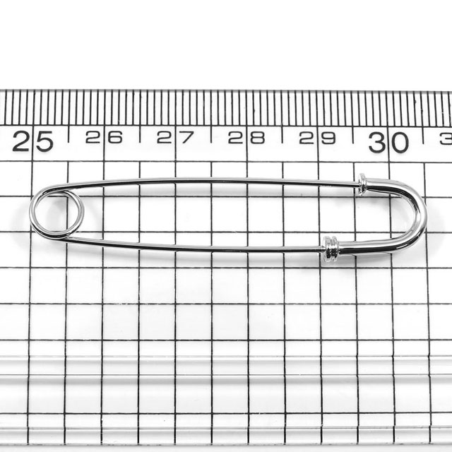 安全ピン (スナッピン)　14金ホワイトゴールド　画像
