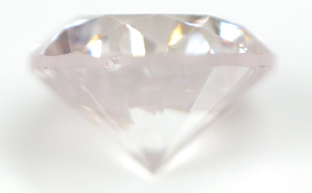 天然ピンクダイヤモンド ルース(裸石) 0.178ct, ベリーライトピンク