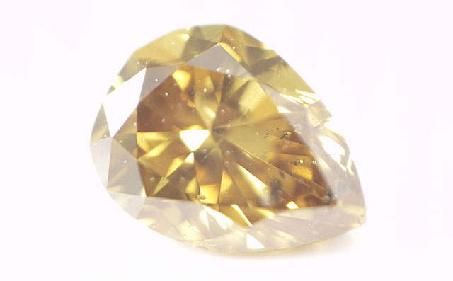 天然(ナチュラル)オレンジイエローダイヤモンド画像