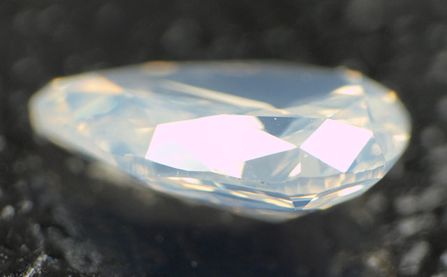 天然ホワイトダイヤモンド ルース(裸石) 0.097ct, Fancy White
