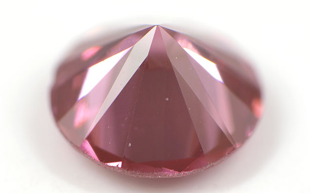 ピンクダイヤモンド ( トリートメント ) ルース(裸石) 0.072ct 【蛍光 