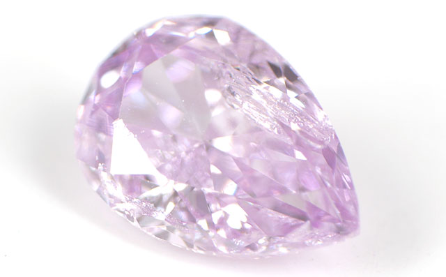 天然パープルダイヤモンド ルース(裸石) 0.051ct, Fancy Pinkish Purple ( ファンシーピンキッシュパープル