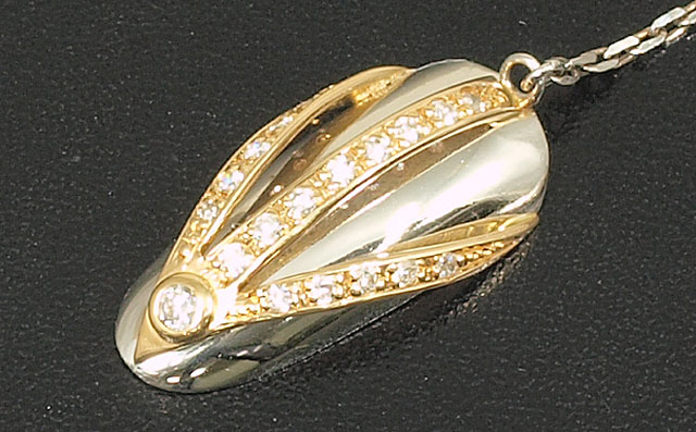 プラチナダイヤネイルチップ画像