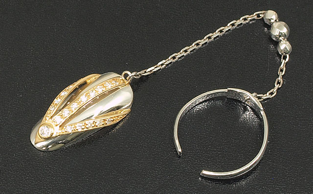 プラチナダイヤモンドつけ爪画像