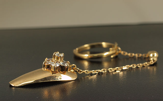 取扱終了】ネイルチップ (つけ爪) キュービックジルコニア 18金