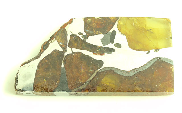 パラサイティックペリドット ルース(裸石) 9.97ct 【イミラック隕石 】 ペリドット(オリビン、カンラン石)を含む石鉄隕石 【 2月29