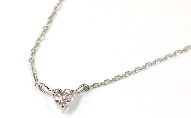 ハートシェイプダイヤモンド・ペンダントネックレス画像